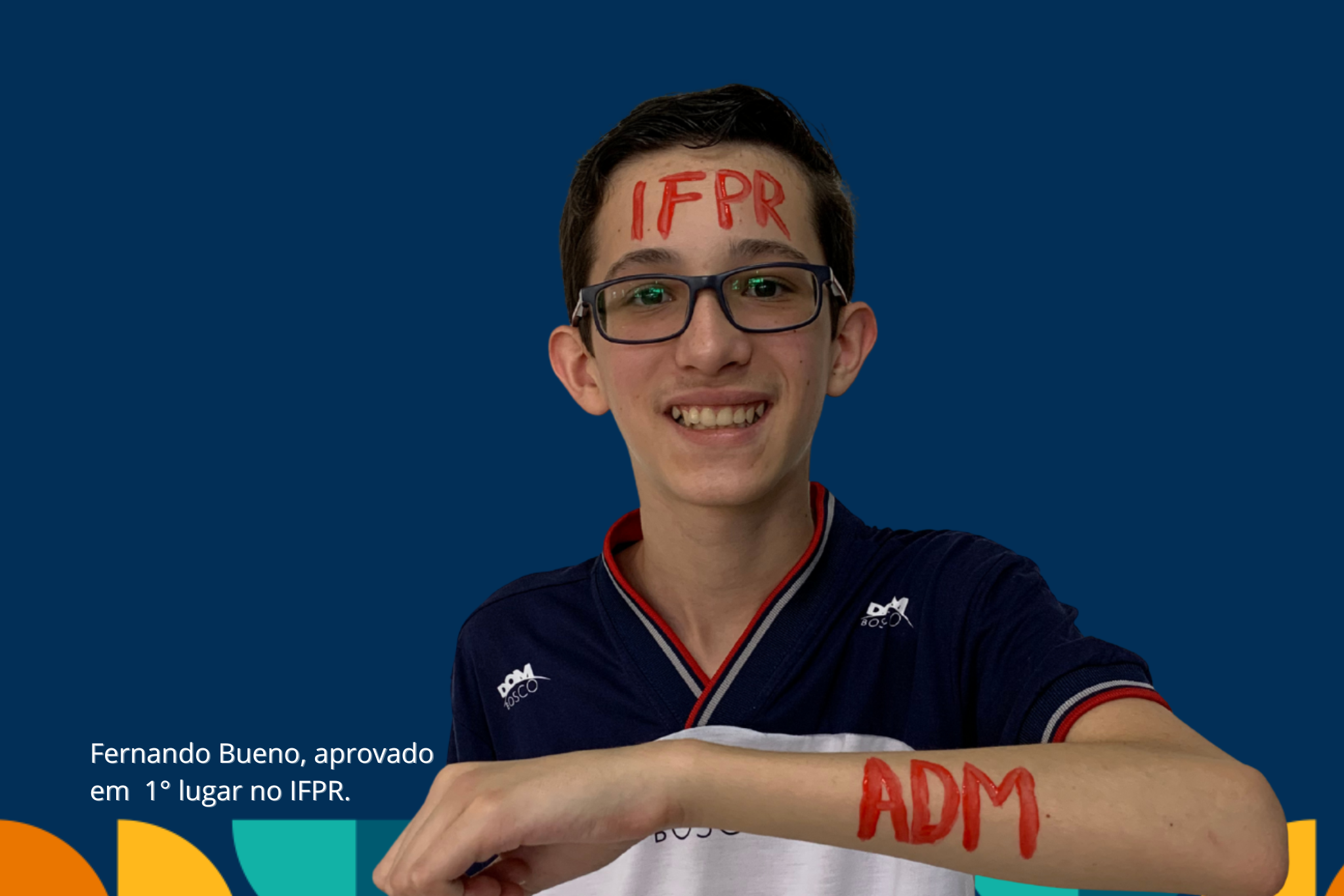 Fernando Bueno, aprovado em 1° lugar no IFPR